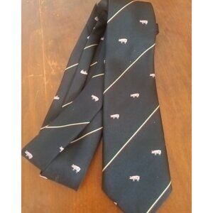 Cravat Club International Holland Mens Neck Tie Necktie Pig Print